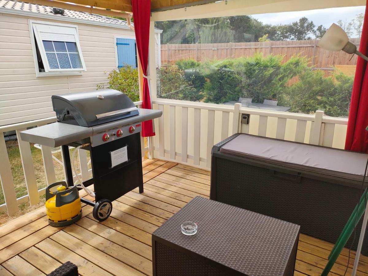 Mobil Home Climatise Au Domaine Lalande A 米尼赞海滩 外观 照片